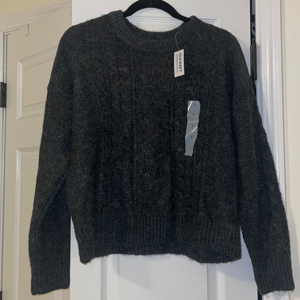 NWT Heathered Cable-Knit Sweater for Women